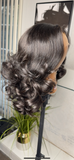 Long Bob with layers. Closure wig.